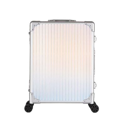 Rolling Makeup Case Professional Makeup Train Case With Mirror And Lights Portable Train Case Dimmable LED Bulbs Travel Cosmetic Suitcase Vanity Beauty Box, Aluminium Make Up Case Black ( Color : Dazz