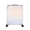 Rolling Makeup Case Professional Makeup Train Case With Mirror And Lights Portable Train Case Dimmable LED Bulbs Travel Cosmetic Suitcase Vanity Beauty Box, Aluminium Make Up Case Black ( Color : Dazz view 1