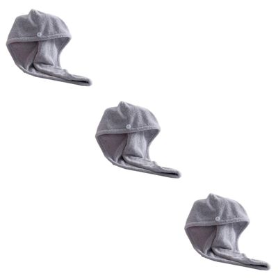 DOITOOL 3pcs Microfiber Hair Towel Wrap for Wet Hair Quick Drying Towel Turban Cap Absorbent Drying Cap Fast Dry Creative