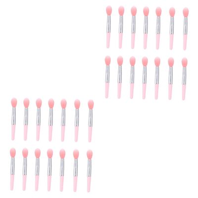 DOITOOL 2sets Silicone Makeup Brush Heads Labeled Makeup Brush for Eyes Lip Face Professional Eyeshadow Applicator for Women