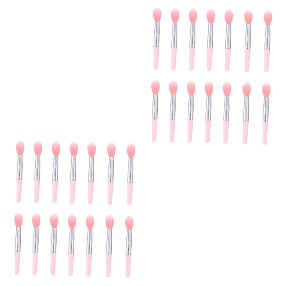 DOITOOL 2sets Silicone Makeup Brush Heads Labeled Makeup Brush for Eyes Lip Face Professional Eyeshadow Applicator for Women