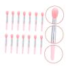 DOITOOL 2sets Silicone Makeup Brush Heads Labeled Makeup Brush for Eyes Lip Face Professional Eyeshadow Applicator for Women view 3