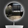 LED Bathroom Mirror Round,Round Bathroom Vanity Mirror With Lights,bathroom Mirrors For Wall,vanity Mirror With Lights,Polished Frameless Wall Mirror For Bathroom, Vanity, Bedroom ( Color : Warm Light view 1