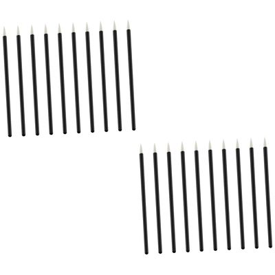 DOITOOL 200pcs Disposable Eyeliner Applicators Plastic Handle and Nylon Bristles for Eye Makeup for Liquid Eyeliner and Lip Liner Safe and Practical Tools for Home