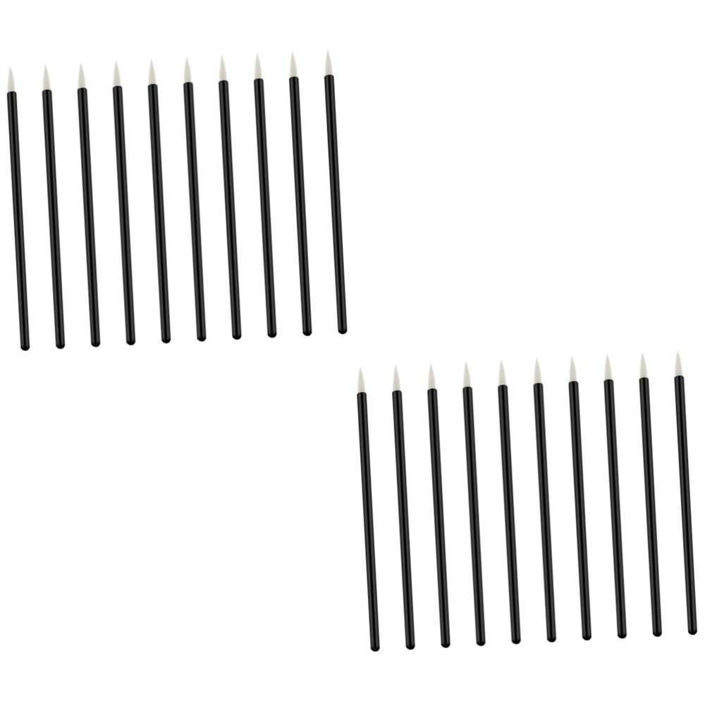 DOITOOL 200pcs Disposable Eyeliner Applicators Plastic Handle and Nylon Bristles for Eye Makeup for Liquid Eyeliner and Lip Liner Safe and Practical Tools for Home