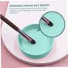 Angoily 4pcs Makeup Brush Cleaning Case Remover Sponge Mat Small Sponge Brush Cleaning Tool Box for Eye Shadow Safe Easy to Carry view 4