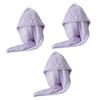DOITOOL 3pcs Quick Drying Coral Hair Drying Towel Thick Absorbent Dry Hair Cap Light Lightweight Portable for Home Travel Use view 1
