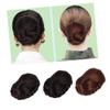 Angoily Hair Bun Extension Bag Synthetic Wig Storage for Braid Hair Chignon Wig for Daily Use view 2