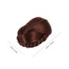 Angoily Hair Bun Extension Bag Synthetic Wig Storage for Braid Hair Chignon Wig for Daily Use view 4