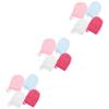 Angoily 12pcs Microfiber Face Cleaning Gloves Reusable Makeup Remover Mitts Sleep Mask Accessory view 1