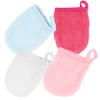 Angoily 12pcs Microfiber Face Cleaning Gloves Reusable Makeup Remover Mitts Sleep Mask Accessory view 2