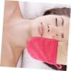 Angoily 12pcs Microfiber Face Cleaning Gloves Reusable Makeup Remover Mitts Sleep Mask Accessory view 4