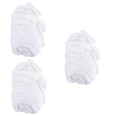 DOITOOL 3rolls Pure Cotton Makeup Removal Strips Absorbent Degreasing Soft Cotton Strips
