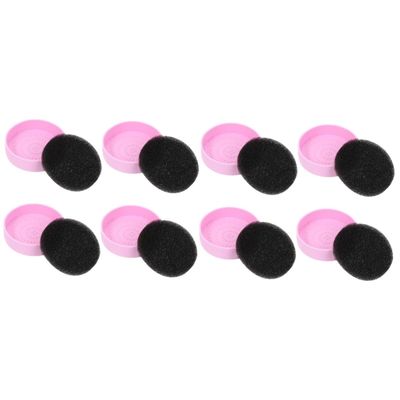 Angoily 8pcs Makeup Brush Cleaning Sponge Pad Easy Use Sponge Tool for Quick Makeup Removal Material for Eye Shadow and Blusher Cleaning