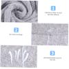 Angoily 2pcs Super Absorbent Hair Dry Caps Quick Drying Towel Wraps for Efficient Hair Care Lightweight and Shower Caps and Grey Stripes for Home and Travel view 3
