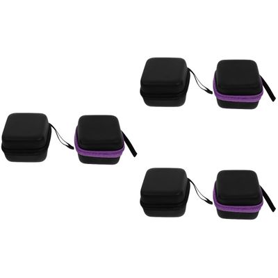DOITOOL 6pcs Storage Pouches Pu Holders Compartments Carrying Cases for Bottles for Organizing Supplies