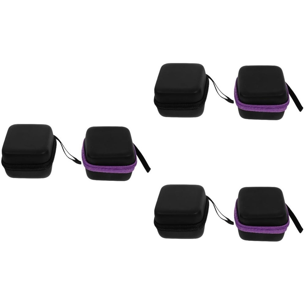 DOITOOL 6pcs Storage Pouches Pu Holders Compartments Carrying Cases for Bottles for Organizing Supplies