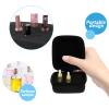 DOITOOL 6pcs Storage Pouches Pu Holders Compartments Carrying Cases for Bottles for Organizing Supplies view 2