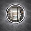 LED Bathroom Mirror Round,Circle Mirror,Bathroom Mirrors for Wall,Vanity Mirror with Lights,Polished Frameless Wall Mirror for Bathroom, Vanity, Bedroom,IP44, White/Warm Light ( Color : White Light , view 4