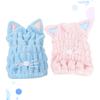 Angoily Fast Drying Hair Towel 6 Pcs Towel Quick Drying Bath Cap Turbins for Ladies Hair-Drying Cap Hat Rabbit Ears Turban view 2