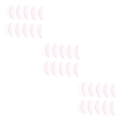 Angoily 30pairs Eyelash Perming Kit Lash Lift Silicone Curler Shield Pads Groove Lines for Longer Thicker Lashes