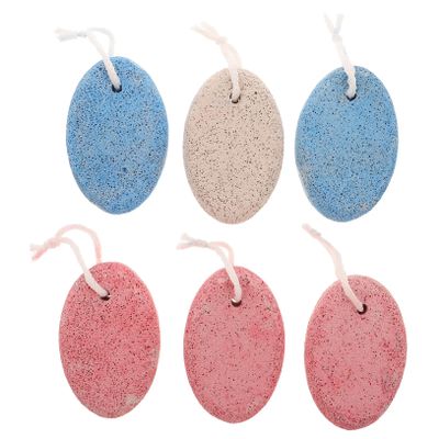 Beaupretty 6pcs Pumice Stones for Feet Care Double-Sided Foot Files for Home Pedicure Exfoliate Dry Skin Calluses Softens Promotes Circulation for Men Women