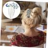 Angoily Rhinestone Hair Comb Accessories for Weddings Bridal Hair Clip Headdress Tooth Hairpiece for Special Occasions Chic and Elegant Styling view 3