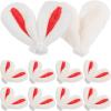 20pcs Bunny Ear Hairpin Decor Hair Clips Craft Adorable Ear Accessories Jewelry Making Easter Bunny Costume view 1