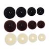 Housoutil 12pcs Donut Bun Makers Easy Use Hair Bun Maker for Women and Girls for Parties Weddings and Daily Wear Comfortable and Secure Hair Accessories Beige and Black view 1