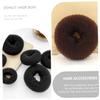 Housoutil 12pcs Donut Bun Makers Easy Use Hair Bun Maker for Women and Girls for Parties Weddings and Daily Wear Comfortable and Secure Hair Accessories Beige and Black view 2