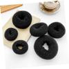 Housoutil 12pcs Donut Bun Makers Easy Use Hair Bun Maker for Women and Girls for Parties Weddings and Daily Wear Comfortable and Secure Hair Accessories Beige and Black view 4