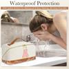 2pack Personalized Initial Travel Makeup Bag,Leather Waterproof Large Capacity Cosmetic Bags,Monogram Open Flat Toiletry Bag Make up Organizer Perfect for Women,Teen Girls,Birthday Gifts(Brown C) view 4