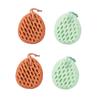 Angoily 4pcs Exfoliating Bathing Towel Back Scrubber Gentle Body Scrubbing Tool for Smooth Skin Random Colors for Use view 1