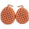 Angoily 4pcs Exfoliating Bathing Towel Back Scrubber Gentle Body Scrubbing Tool for Smooth Skin Random Colors for Use view 2