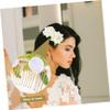 Angoily 2pcs Hair Comb Double Flowers Women Headdress for Weddings Parties and Special Occasions Easy to Wear Hair Accessory view 2