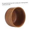 Angoily 2pcs Wooden Men Shaving Bowl Creative Shaving Soap Bowl for Home Barber Shop Men view 2