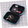 DOITOOL Portable Essential Oil Lipstick Storage Case Compact Travel Organizer for Essential Oil Bottles and Perfumes Shockproof and Lightweight Blue view 2