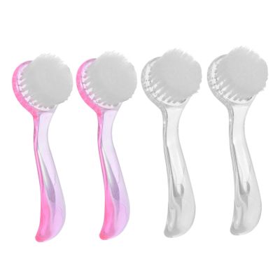 Housoutil Long Handle Nail Brush Set of 4 Nail Cleaning Brush with Cover for Hand/Foot Nail Cleaning