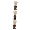 Angoily 3pcs Portable Beard Brush for Men Soft Boar Bristle Shaving Brush Travel-friendly Design for Beard Care and Grooming view 1