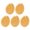 5Pcs Honeycomb Design Bath Sponges Body Cleansing Shower Sponge for Women Men and Kids Exfoliating Loofah Sponges for Deep Cleaning (Yellow) view 1