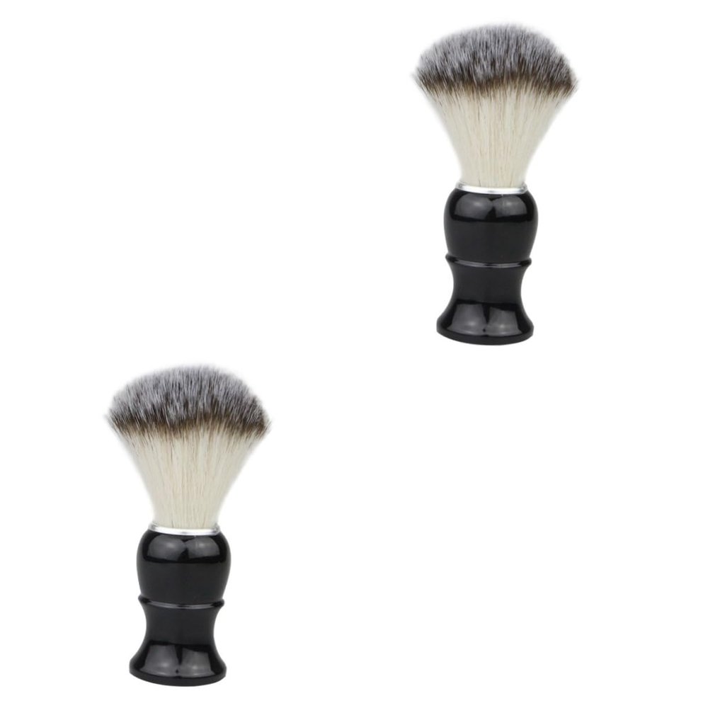 Angoily 2pcs Men Beard Brush for Styling and Cleaning Soft Bristle Shaving Tool for Beard Care Portable and Convenient Design for Bearded Men