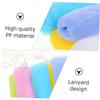 DOITOOL 24pcs Handmade Soap Shower Foaming Nets Toiletry Soap Saver Maker for Rich Deep Clean Random Color view 2