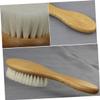 Angoily 2pcs Dense Wool Brush Curved Handle for Men Beard Grooming Hair Cleaning Tool for Household and Barber Shop Use view 3