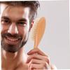 Angoily 2pcs Dense Wool Brush Curved Handle for Men Beard Grooming Hair Cleaning Tool for Household and Barber Shop Use view 4