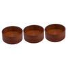 Angoily 3pcs Large Wooden Shaving Soap Bowl Men's Razor Bowl Shaving Foam Cup for Wet view 1
