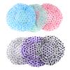 Angoily 6pcs Shower Caps Reusable Elastic Bathing Caps Dots for Women for Cooking and Spa Use Lightweight Peva Material for Hair view 1