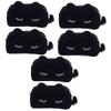 4 pcs Design Pen Plush Capacity Lovely Adorable Wash Pencil Case Makeup Cosmetic Flocking Large Cat, Navyx3pcs, 19X12CMx3pcs view 1