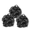 Angoily 3pcs Soft Mesh Bath Sponge Exfoliating Shower Pouf Body Scrubber for Gentle Skin Care Black Color for All Skin Types and Spa Experience view 1