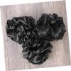Angoily 3pcs Soft Mesh Bath Sponge Exfoliating Shower Pouf Body Scrubber for Gentle Skin Care Black Color for All Skin Types and Spa Experience view 3