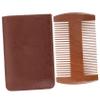 Angoily Four-sided Beard Comb with -static Design Travel-friendly Styling Tool for Men Includes Storage Bag Random Brown Style view 1